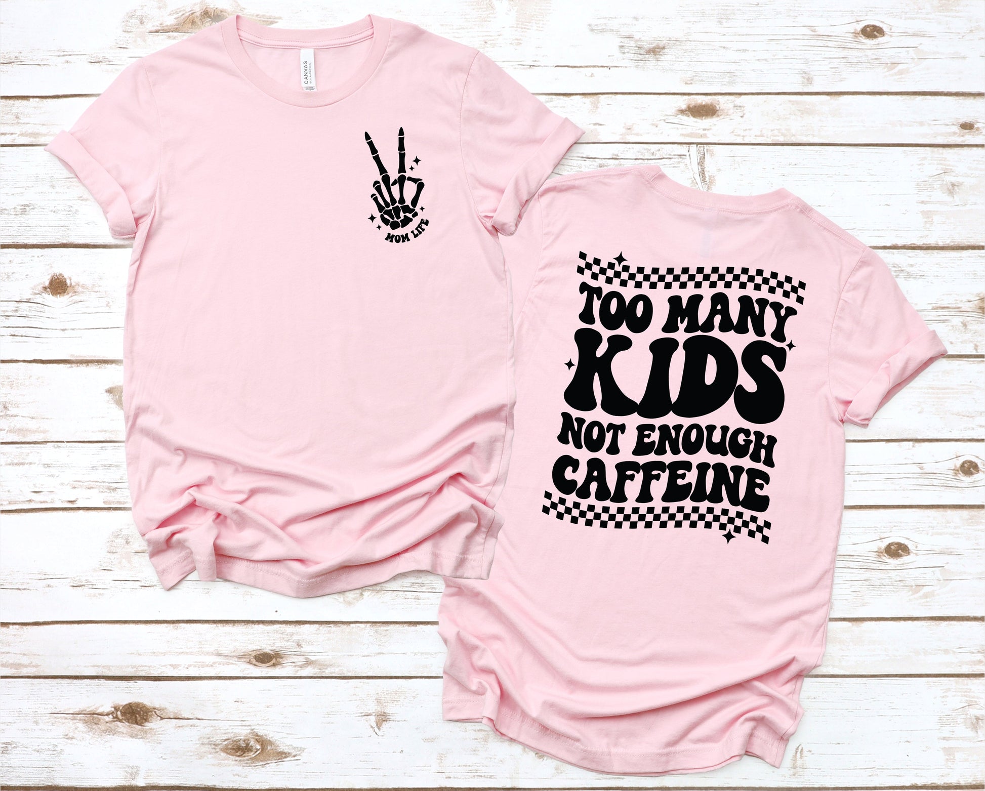 Wholesale Too Many Kids Graphic Tee - Grey tee