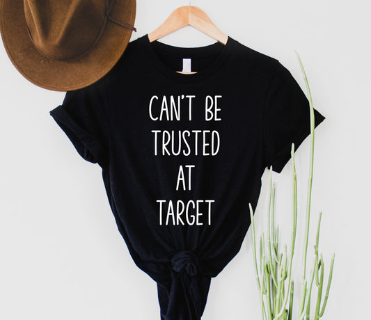 Wholesale Can't be Trusted Graphic Tee - Black