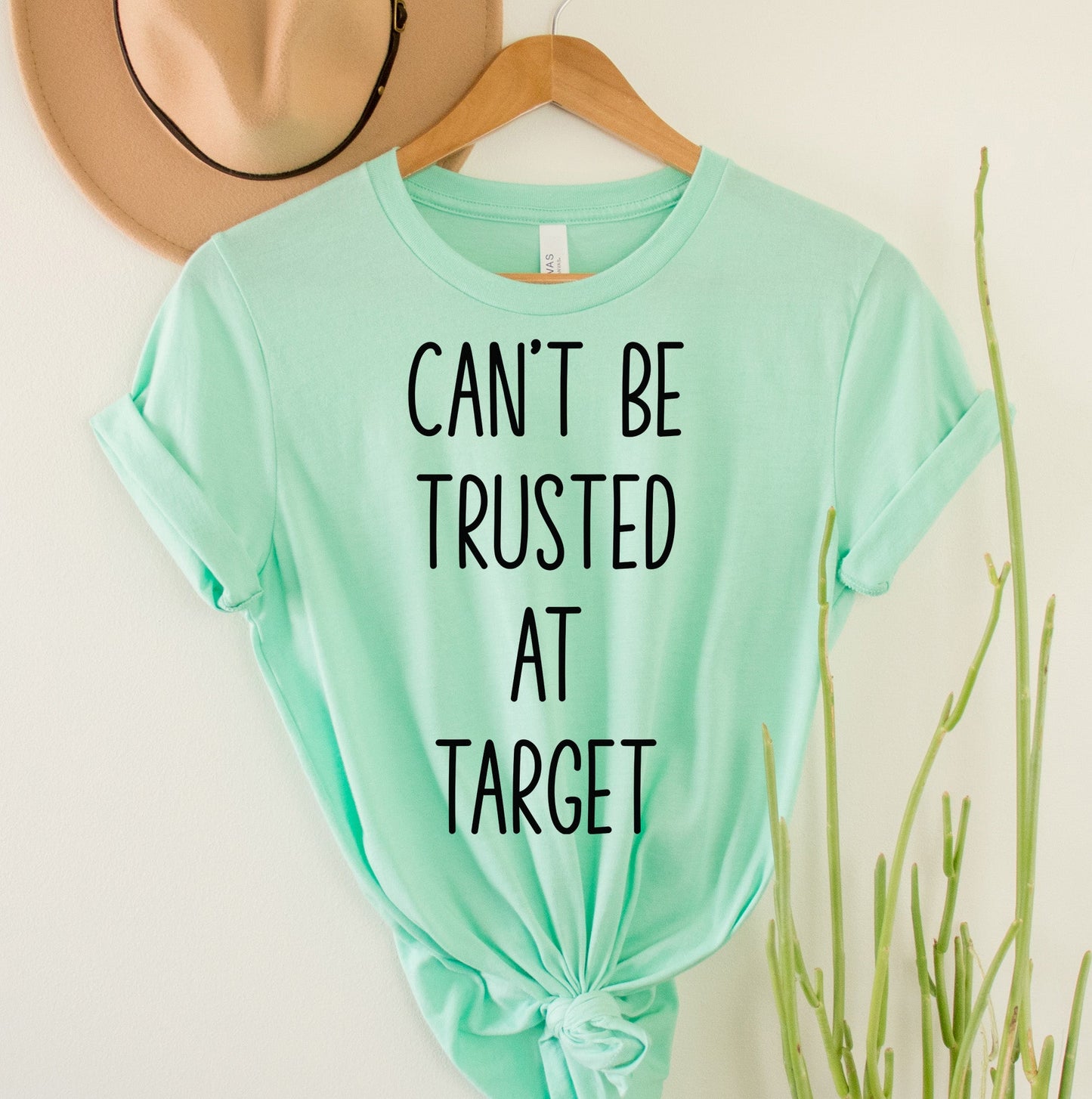 Wholesale Can't be Trusted Graphic Tee - Blue