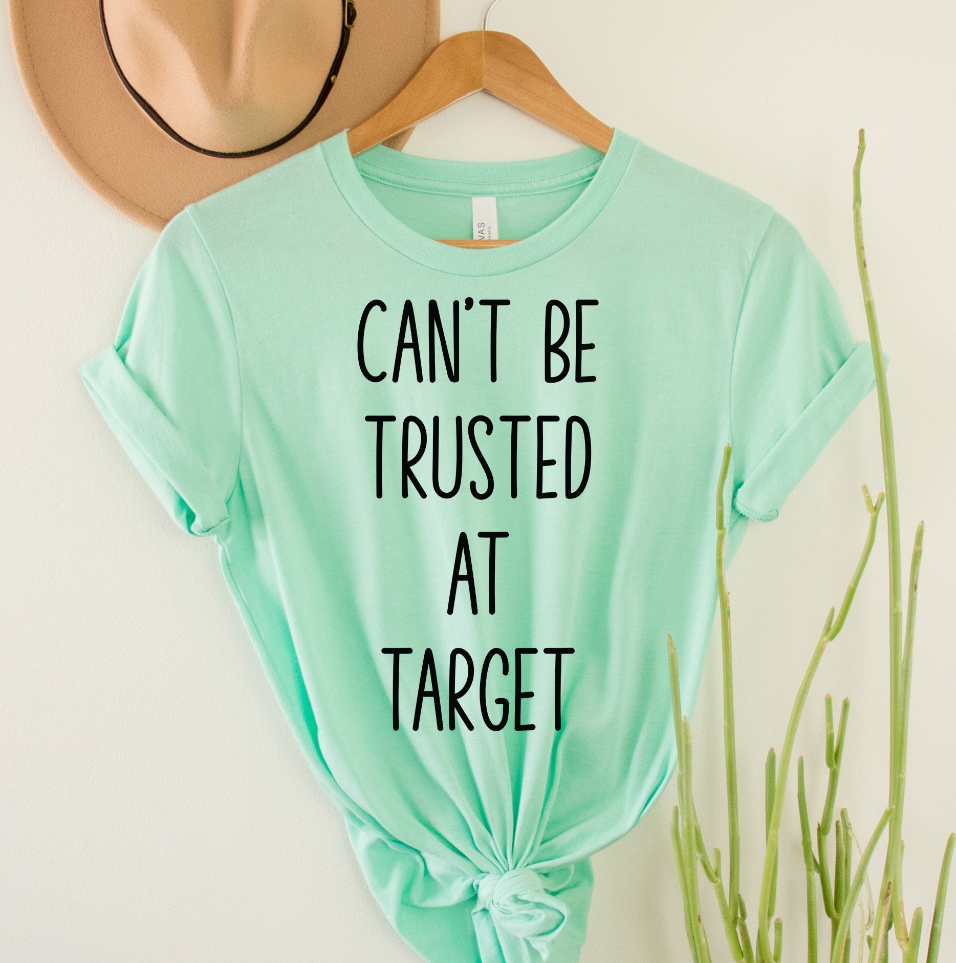 Wholesale Can't be Trusted Graphic Tee - Blue