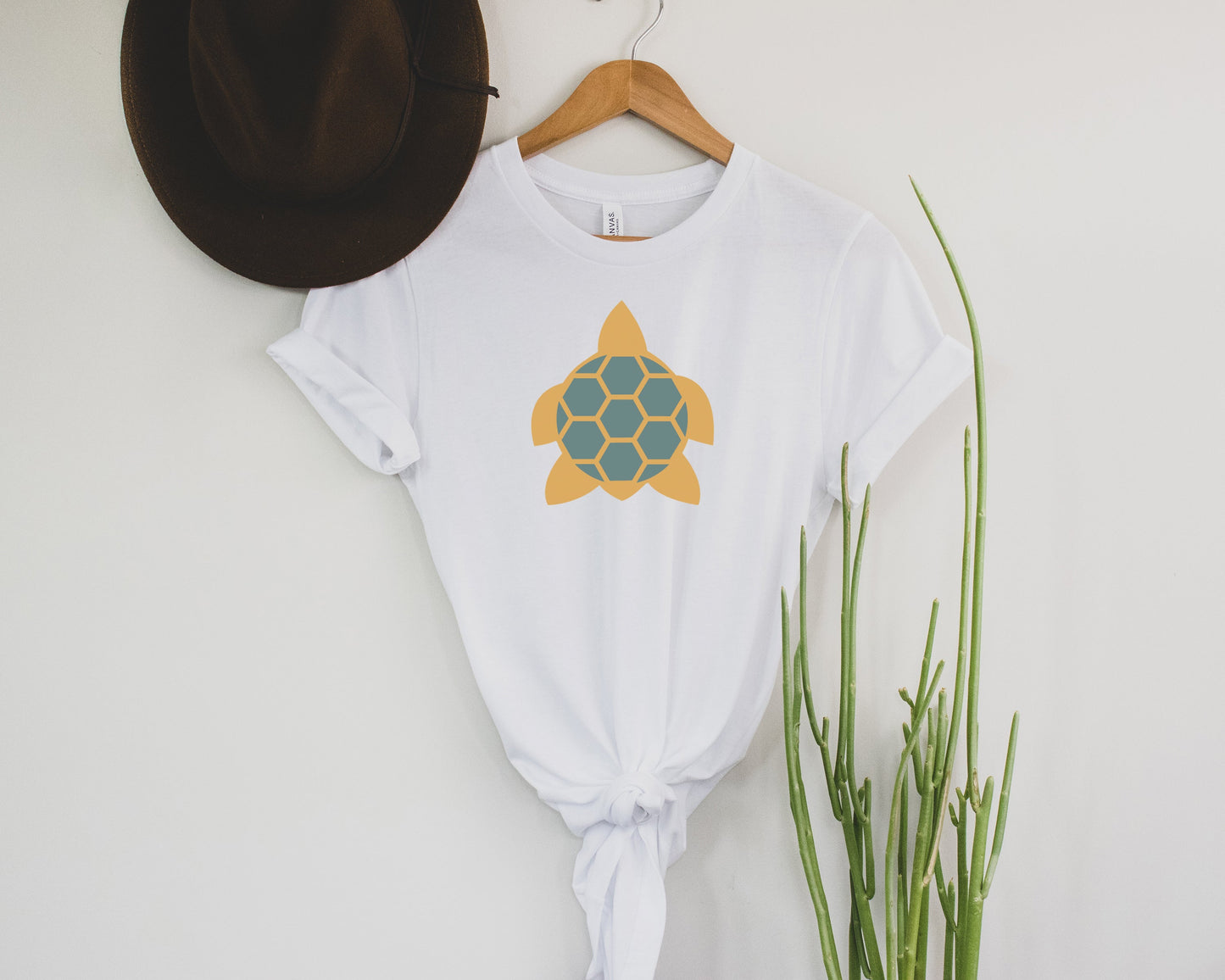 Wholesale Lauren Turtle Logo Graphic Tee - White Tshirt