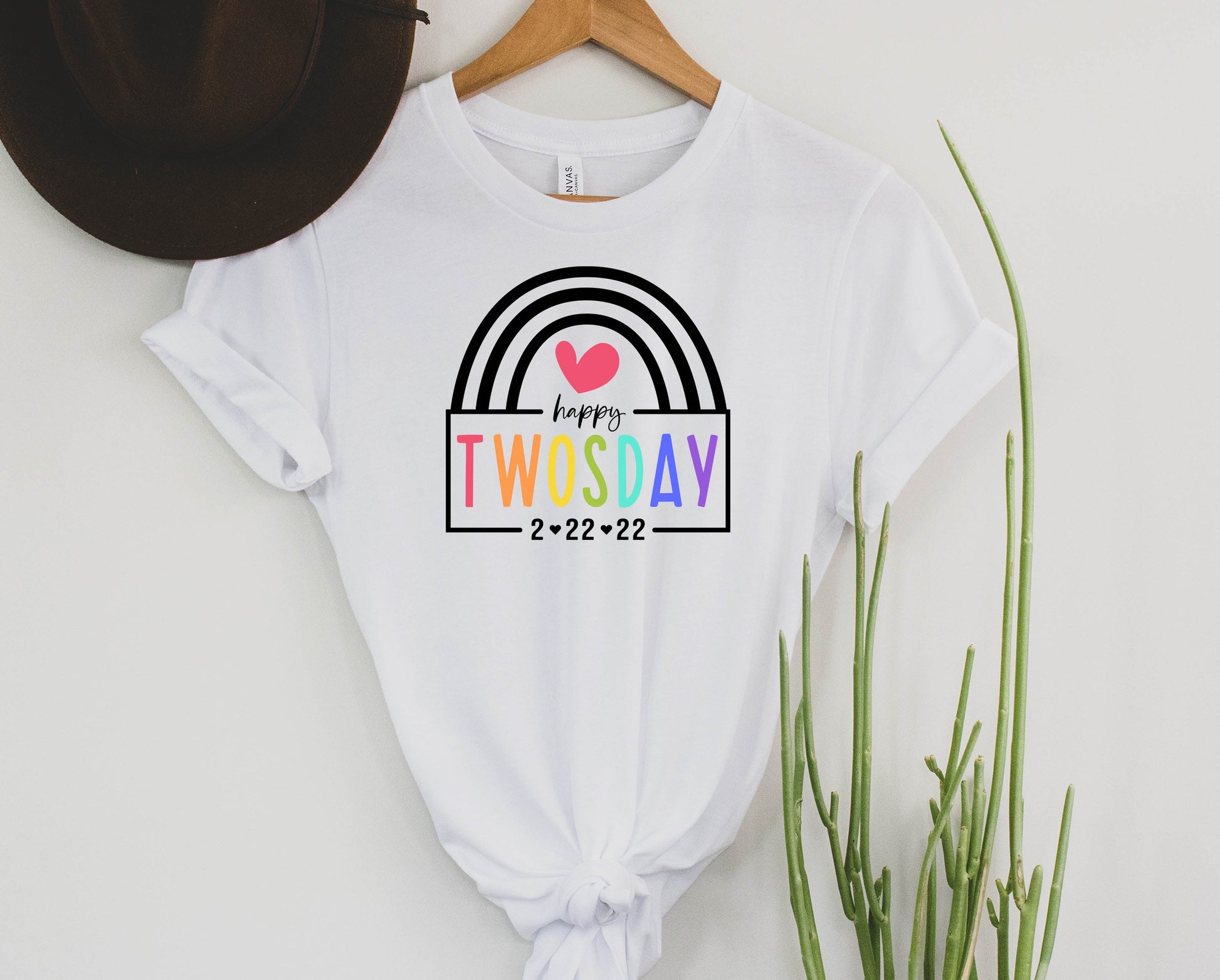 Wholesale Twosday Graphic Tee - White