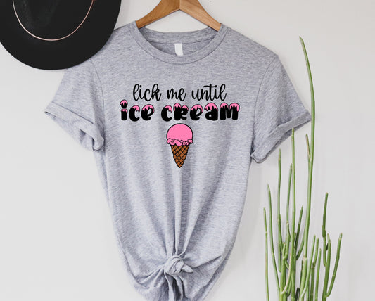 Wholesale Until Ice Cream Graphic Tee - White Tee