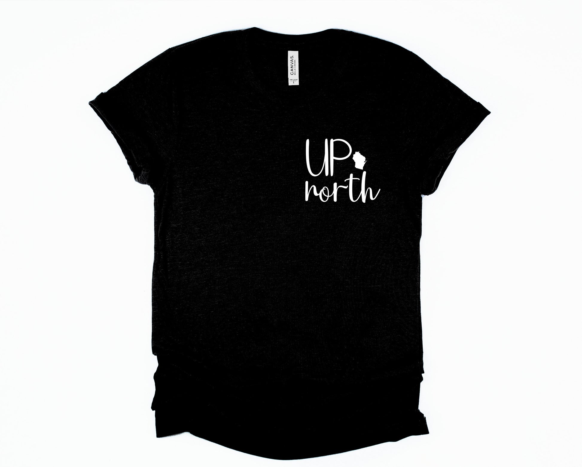 Wholesale Up North - Black tshirt