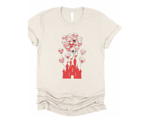 Wholesale Valentines Castle Graphic Tee - White