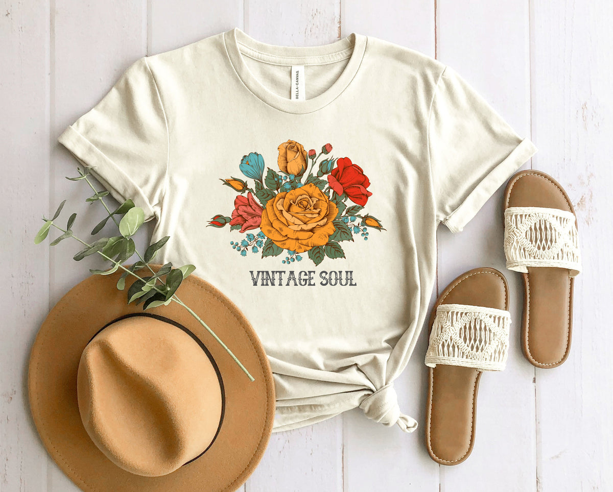 Wholesale Vintage Soul Graphic Tee - White
