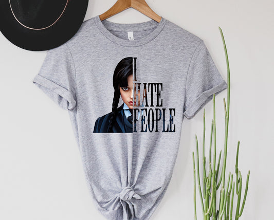 Wholesale Wednesday I Hate People Graphic Tee - mauve