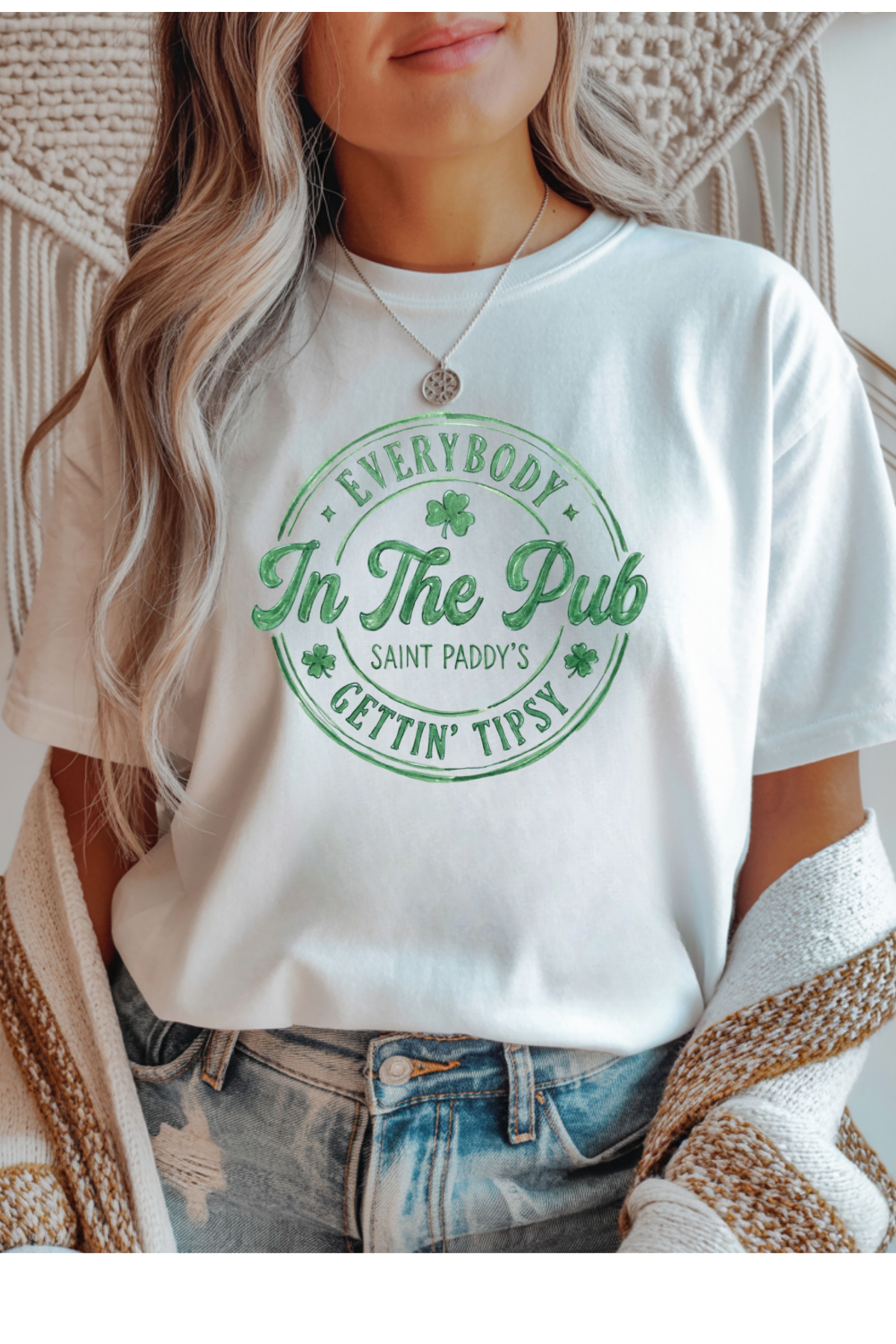 Wholesale Sahara Spring - Getting Tipsy #5 - White Gildan Tee