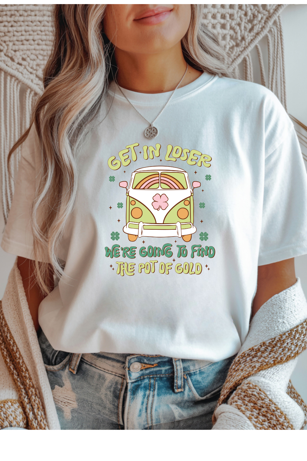 Wholesale Sahara Spring - Get In Loser #6 - White Gildan Tee
