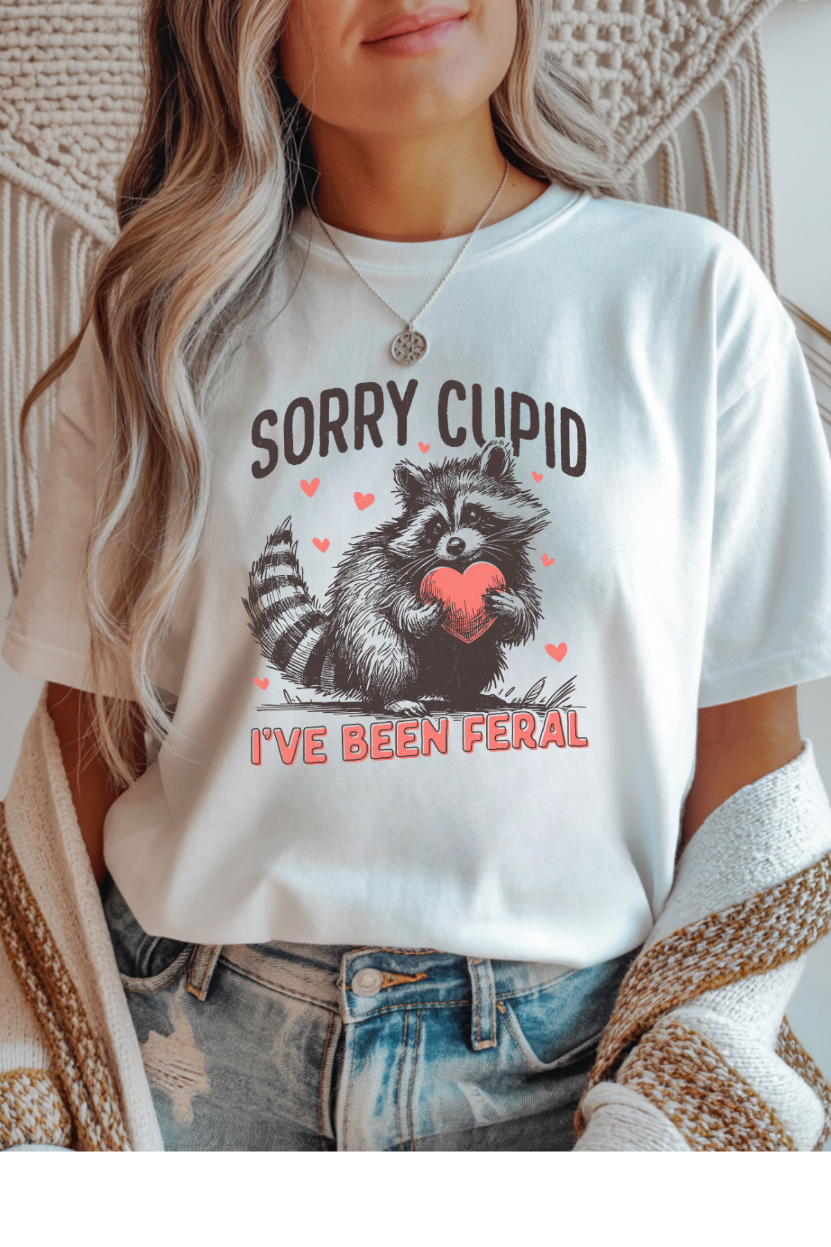 Wholesale Valentine's Day - Sorry Cupid #8 - White Gildan Tee