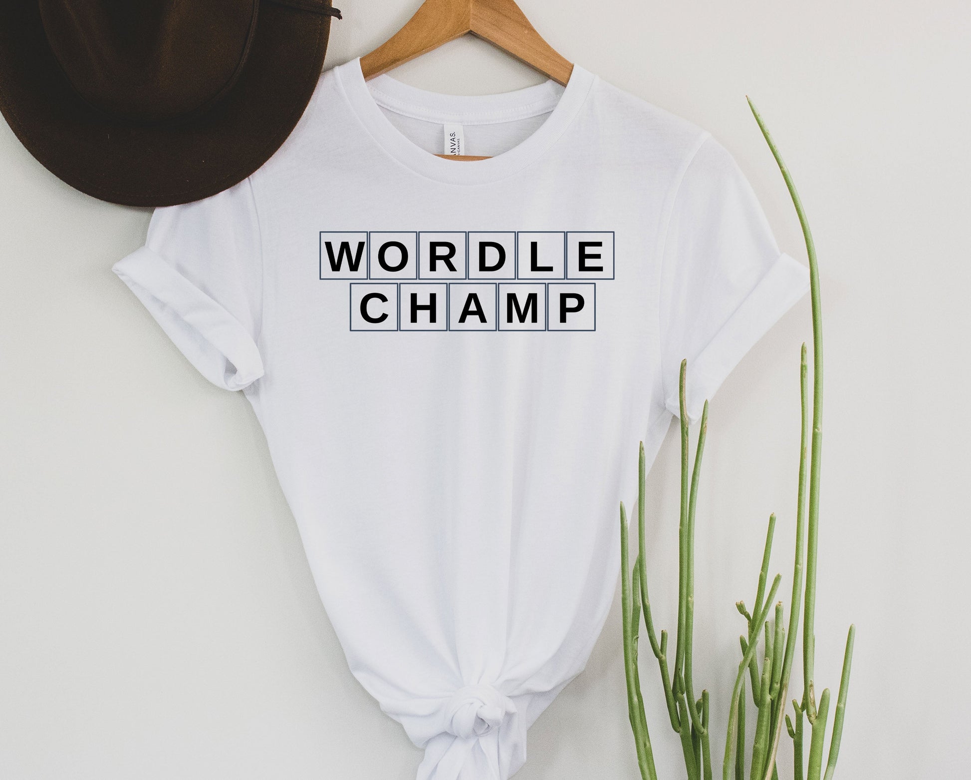 Wholesale Wordle Champ Graphic Tee - Heather Grey