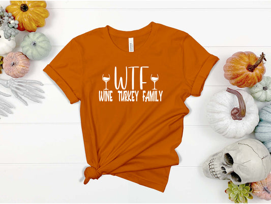 Wholesale WTF Turkey Graphic Tee - Autumn Tee