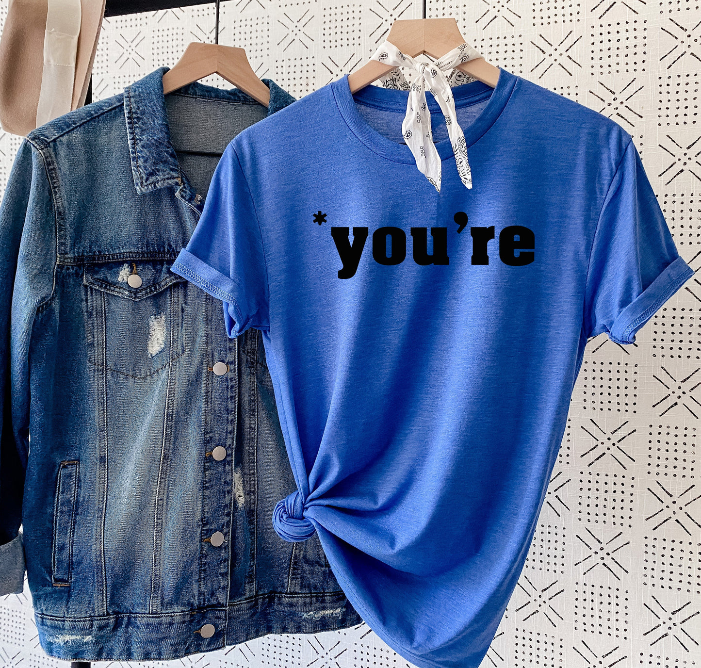 Wholesale *you're Graphic Tee - White