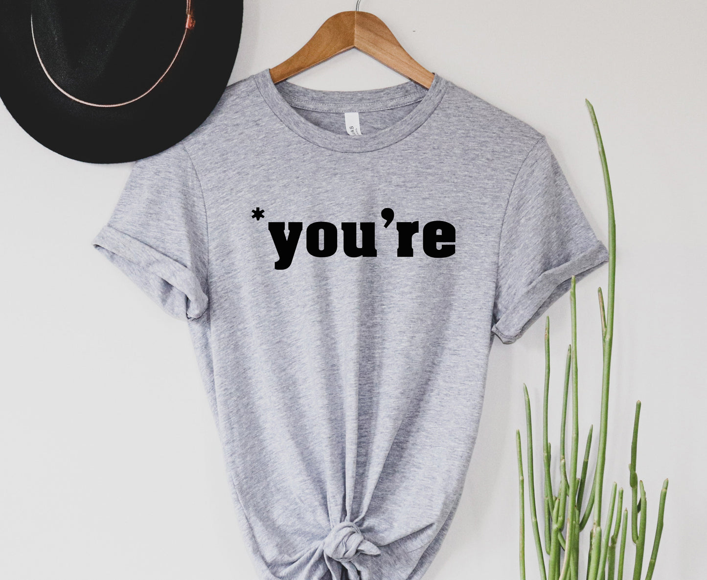 Wholesale *you're Graphic Tee - Blue