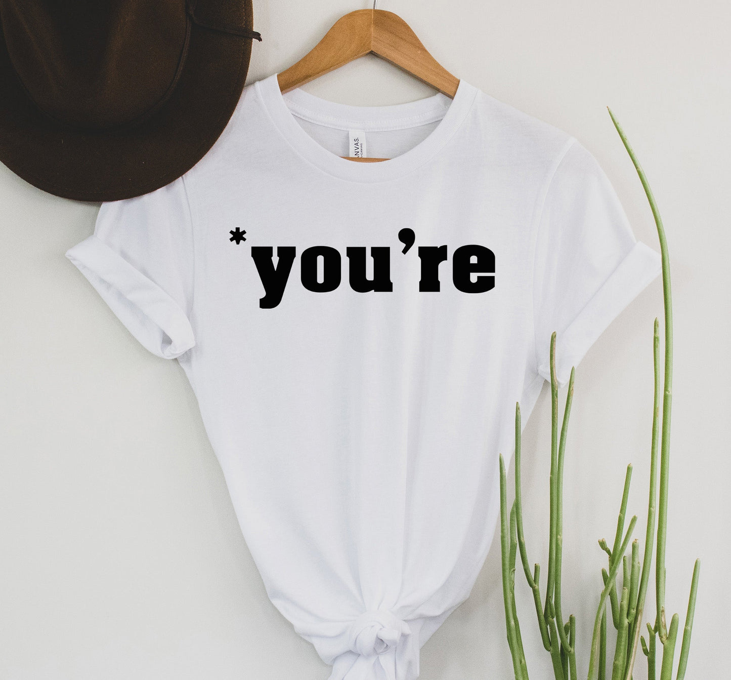 Wholesale *you're Graphic Tee - Grey